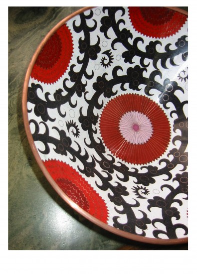 détail d'un cloisonné poli détail d'un cloisonné poli
