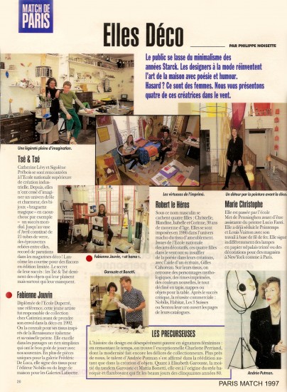 Paris Match Fabienne Jouvin 1997