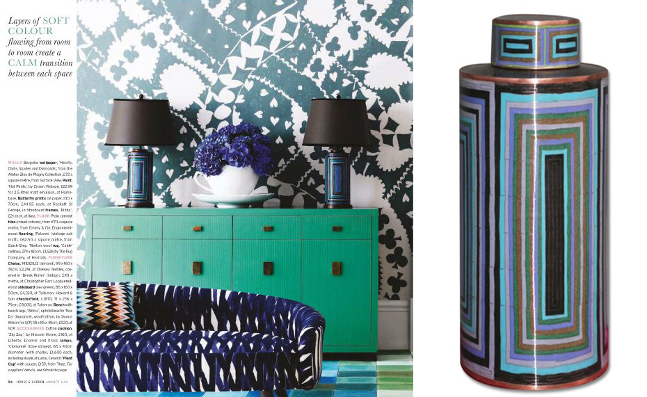 House & Garden Lalou-Fabienne Jouvin cloisonnés Lamps House & Garden Lalou-Fabienne Jouvin cloisonnés Lamps