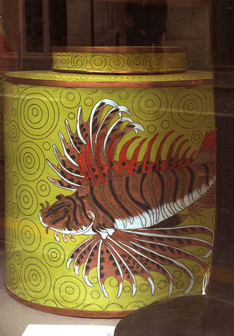 Cloisonné YELLOW TROPICAL FISH