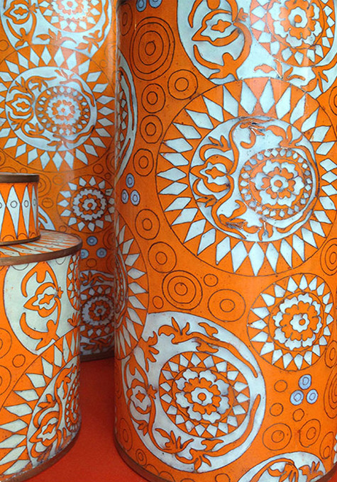 Cloisonnés MARQUETERIE ORANGE