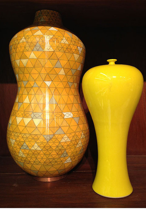 Cloisonné YELLOW TRIANGLES
